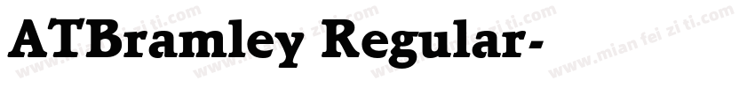ATBramley Regular字体转换